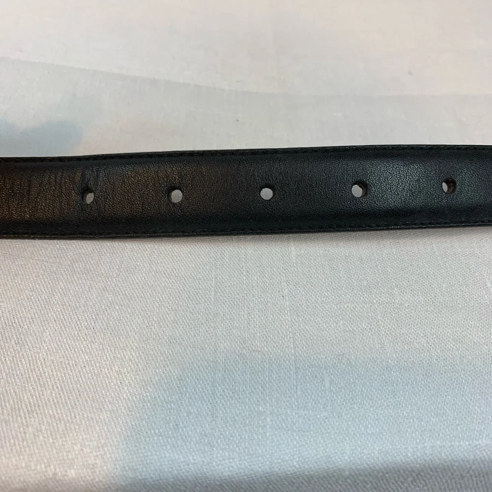 Christopher Hayes Men's Black Leather Belt- Sz 40